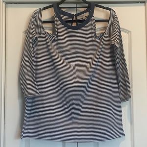 Long Sleeve Cutout Top